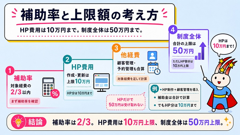 補助率と上限額の考え方